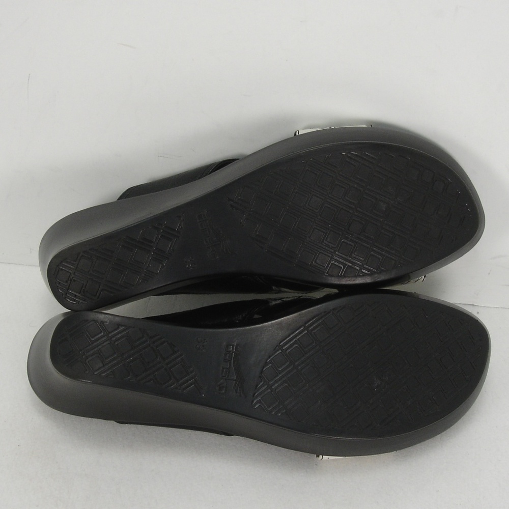 Dansko Leather Platforms Wedges Slides Sandals 39 - image 6